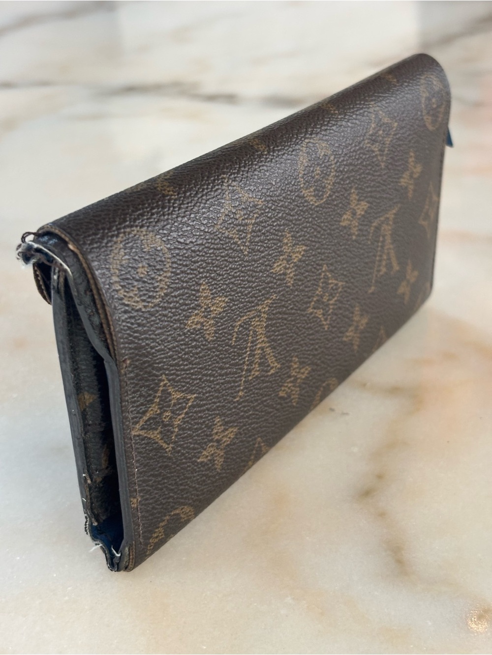 Louis Vuitton Monogram Canvas Envelope Wallet in Brown - Picture 4 of 9